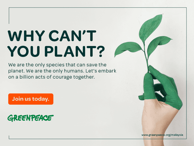 Social media post for climate change activism in Malaysia