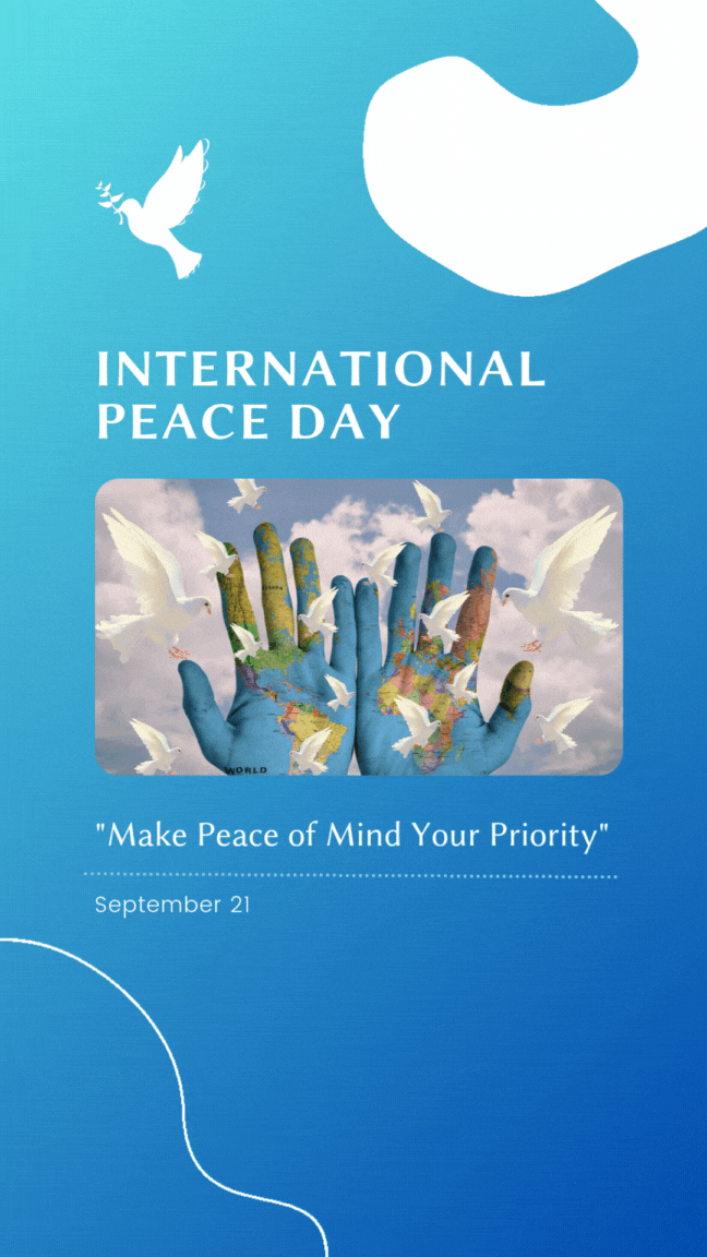 International peace day reel for youtube channel
